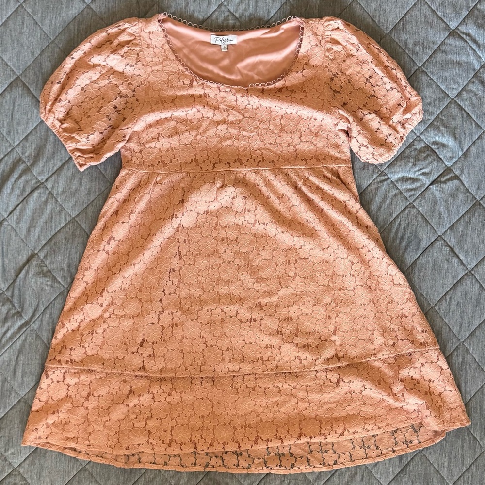 Pink Lace Marernity Dress